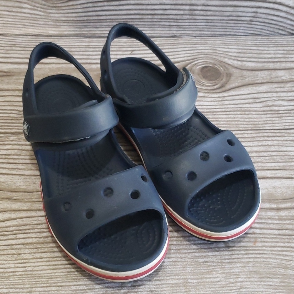 Crocs youth water beach pool sandals adjustable straps size 11